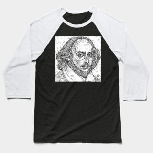 WILLIAM SHAKESPEARE ink portrait .2 Baseball T-Shirt